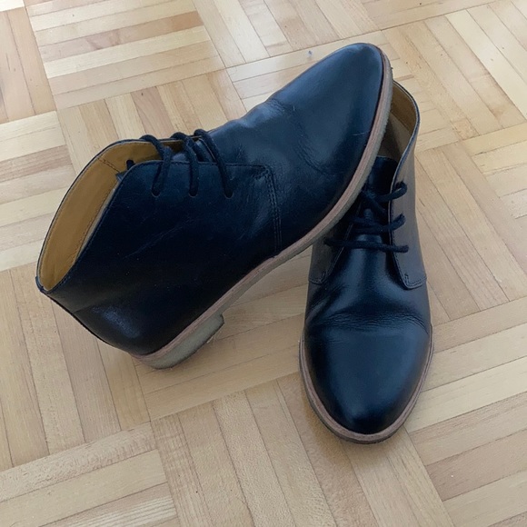 Clarks Originals classic black leather Desert ankle boots - Women’s 6.5 - Picture 4 of 14